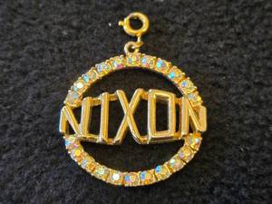 13-grams Gold  Sterling Silver Nixon Pendant with Embedded Gems