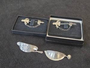 Lot of (4) Scandinavian Style Hair Barrettes