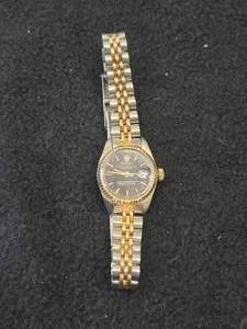 Rolex Oyster Perpetual Datejust Ladies Chronometer Wrist Watch with 25mm Stainless Steel Case and Two-Tone 18K Gold & Steel Jubilee Bracelet