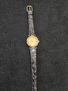 Piaget Ladies Quartz Wrist Watch with Black Leather Strap