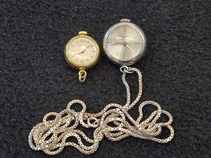 Ornata Swiss Made Pendant Watch  Nivida Pendant Watch   (1) Chain 32 830S Silver (9-grams)