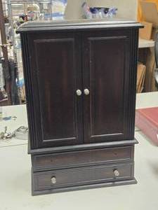 Jewelry Box Cabinet 2-door 15 wide x 7 deep x 23 tall