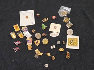 Lot of (36) Small Pins (assorted)