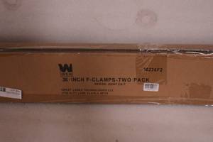WEN 10236F2 Quick-Adjust 36-Inch Steel Bar Clamps with 2.5-Inch Throat and Micro-Adjustment Handle, Two Pack Current price$30.99