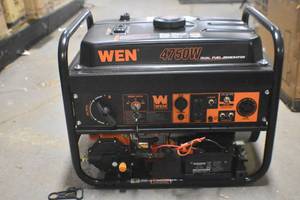 WEN DF475T 4,750-Watt 120V/240V Dual Fuel Portable Generator with Wheel Kit and Electric Start