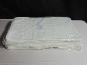 12 Pack BOKSER HOME BH70109 White Bath Towel 25" X 54"