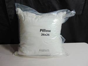  Down Alternative Throw Pillow Insert - 26" x 26" Euro - White BOKSER HOME
