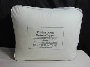 Feather & Down Plush Luxury Mattress Topper - Cal King | BOKSER HOME