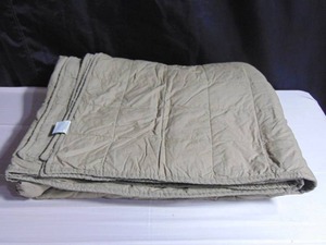 French Linen Box Stitch Quilt - KingCal King - Moss  BOKSER HOM