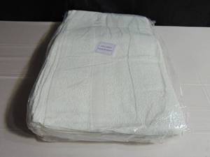 12 Pack BOKSER HOME BH70109 White Bath Towel 25 X 54