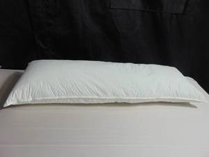 Lumbar Down Alternative White Bed Pillow - 16 x 44  BOKSER HOME