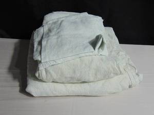 100% French Linen Sheet Set - King - Cream & Putty Floral  BOKSER HOME