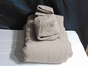 French Linen Comforter & Sham Set - FullQueen BrownClove  BOKSER HOME