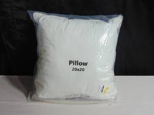20 x 20 Square Down Alternative White Pillow Insert  BOKSER HOME