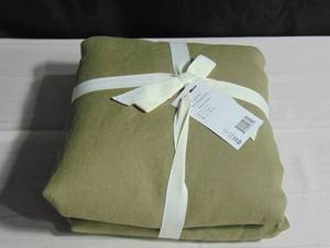 100% French Linen Duvet Cover - KingCal King - Moss  BOKSER HOME