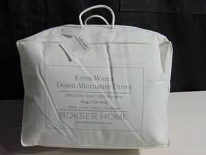 Extra Warm Premium Down Alternative Duvet Comforter Insert - KingCal King - White  BOKSER HOME