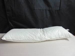 Lumbar Down Alternative White Bed Pillow - 16 x 44  BOKSER HOME
