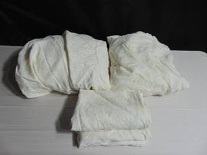 100% French Linen Sheet Set - Cal King - Cream & Putty Floral  BOKSER HOME