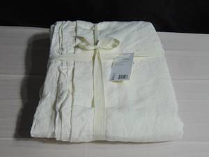 100% French Linen Duvet Cover - KingCal King - White  BOKSER HOME