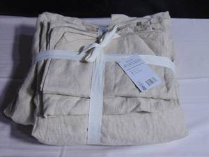 French Linen and Cotton Duvet Cover & Sham Set - FullQueen - Putty Heather  BOKSER HOME