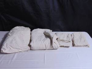 100% French Linen Sheet Set - Queen - Putty Heather  BOKSER HOME
