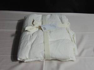 100% French Linen Duvet Cover - FullQueen - White  BOKSER HOME