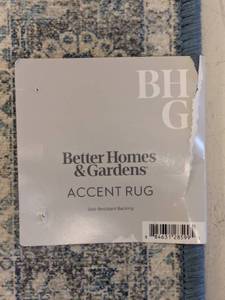 NEW BHG ACCENT RUG BLUE
