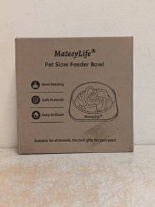 NEW MATEEYLIFE PET SLOW FEEDER BOWL