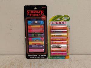 (2) NEW ASSORTED STRANGER THINGS LIPSMACKER LIP BALMS