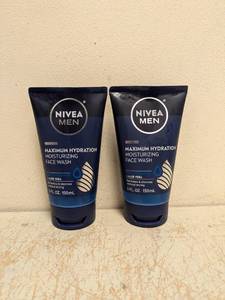 (2) NEW NIVEA MEN MAX HYDRATION FACE WASH