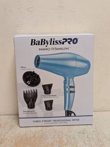 NEW BABYLISS PRO NANO TITANIUM TURBO EXTREME PROFESSIONAL DRYER