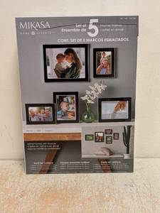 MIKASA HOME ACCENTS SET OF 5 METAL FRAMES WITH ENAMEL