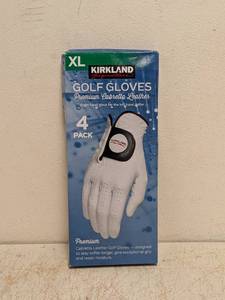 NEW KIRKLAND SIGNATURE GOLF GLOVES 4 PACK SIZE X-LARGE