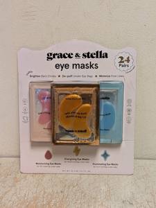 NEW GRACE & STELLA EYE MASKS 24PK