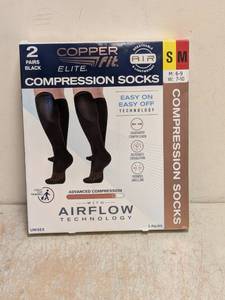 COPPERFIT ELITE COMPRESSION SOCKS SM 2PK