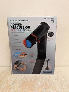 SHARPER IMAGE POWER PERCUSSION HOTCOLD REACH PERCUSSION MASSAGER
