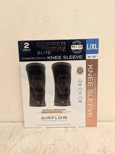 NEW COPPERFIT ELITE COMPRESSION KNEE SLEEVE LX-LARGE