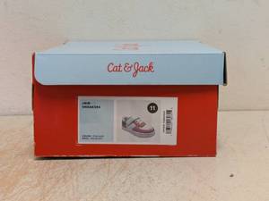 NEW CAT & JACK TODDLER JAID SNEAKERS SIZE 11 PINK MULTI