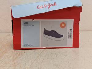 NEW CAT & JACK TODDLER JETT SNEAKERS SIZE 3 BLUE