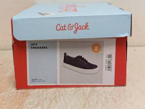 NEW CAT & JACK TODDLER JETT SNEAKERS SIZE 2 BLUE