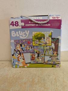 NEW BLUEY 48PC 4-PUZZLE PACK