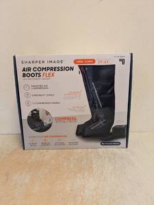 NEW SHARPER IMAGE AIR COMPRESSION BOOTS FLEX LXL