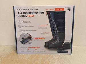 NEW SHARPER IMAGE AIR COMPRESSION BOOTS FLEX SM