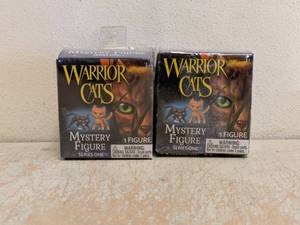 (2) NEW WARRIOR CATS MYSTERY FIGURE