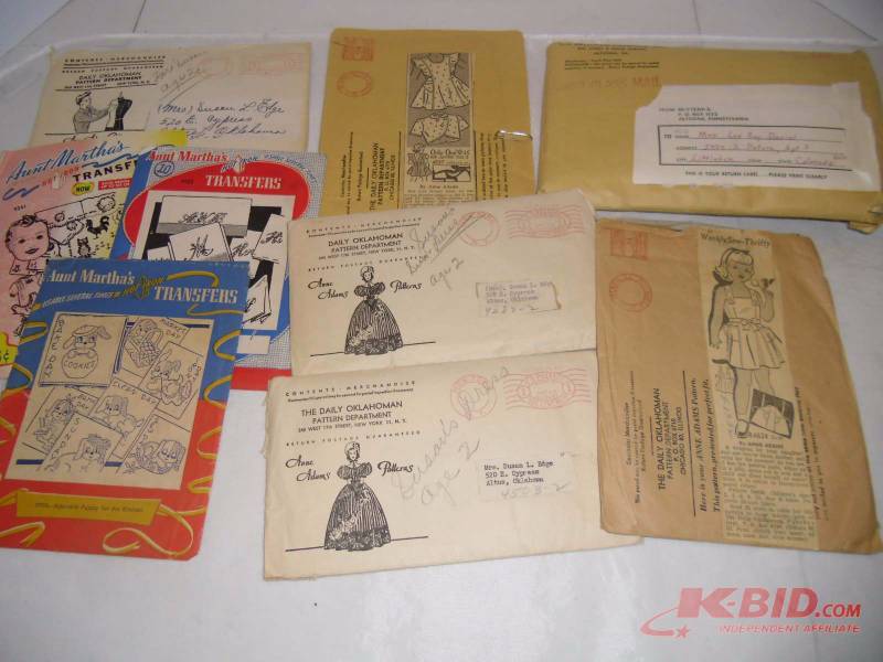 lot 5 image: Like to Sew  32  vintage patterns  Wedding Dress & Veil and Transfers & Zippers