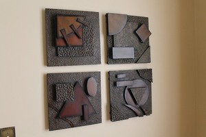 Mid-Century Modern Brutalist Wall Sculptures