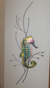 Bovano Rainbow Seahorse Sculpture
