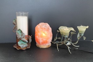 Salt Lamp & Candle Holders