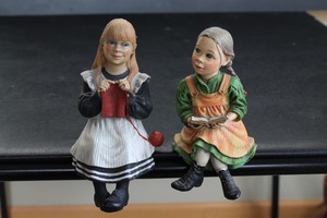 Carl Larsson Seated Girl Figurines