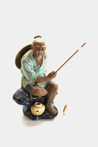 Shiwan Chinese Mudman Fisherman Figure